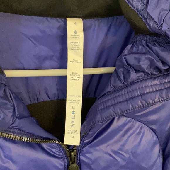 Lululemon Down Town Puffy Jacket in Pigment Blue - Picture 7 of 8